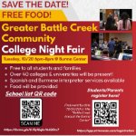 Flyer promoting College Night at the Burma Center from 6:00pm-8:00pm on October 20th. on October 20, 2026